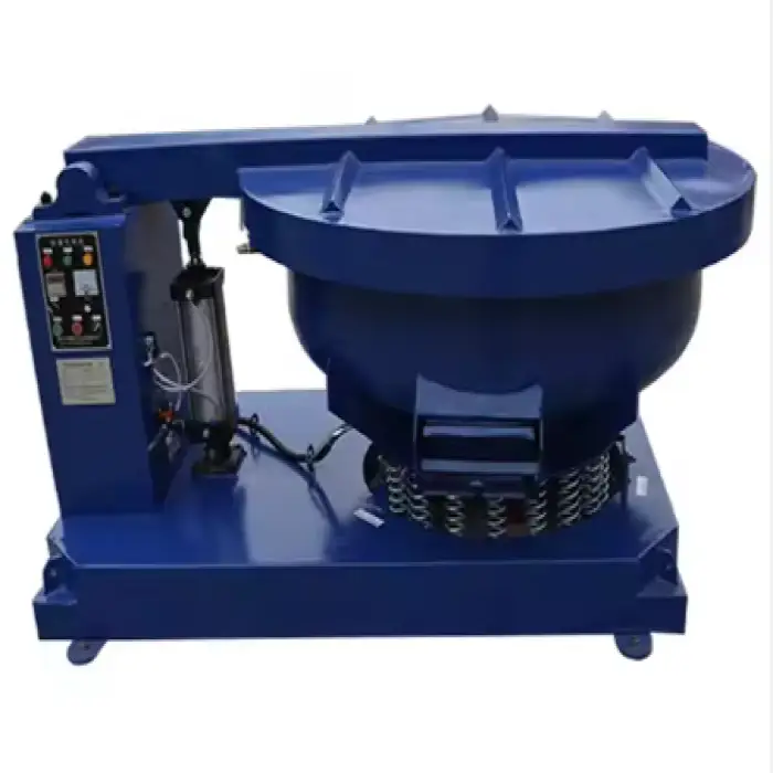 Marble Glass Stone Granite Stainless Steel Vibratory Polishing Machine With Cover