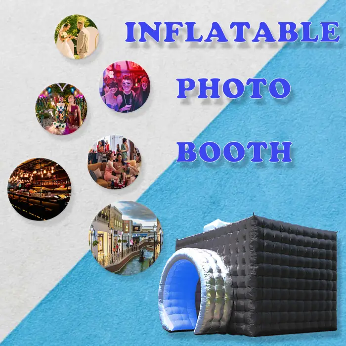 Led Open-air Photography Studio Portable Inflatable V-shaped Photography Studio Housing