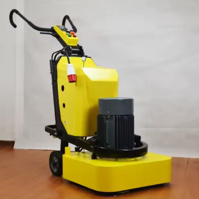 Semi-Automatic Floor Grinder and Sanding Machine for Stone and Concrete Featuring New Motor and Gearbox for Home Use