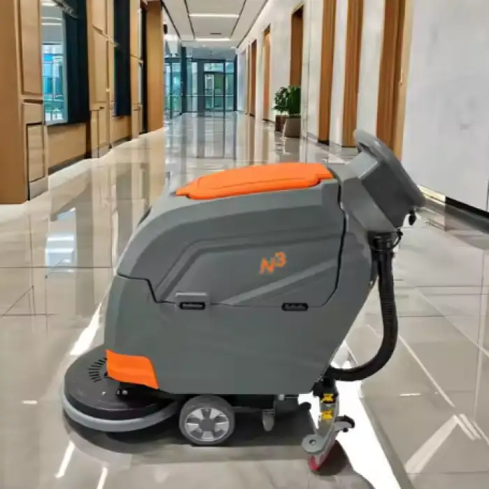 Walk-behind Commercial Compact Factory Use Electric Floor Scrubber Dryer