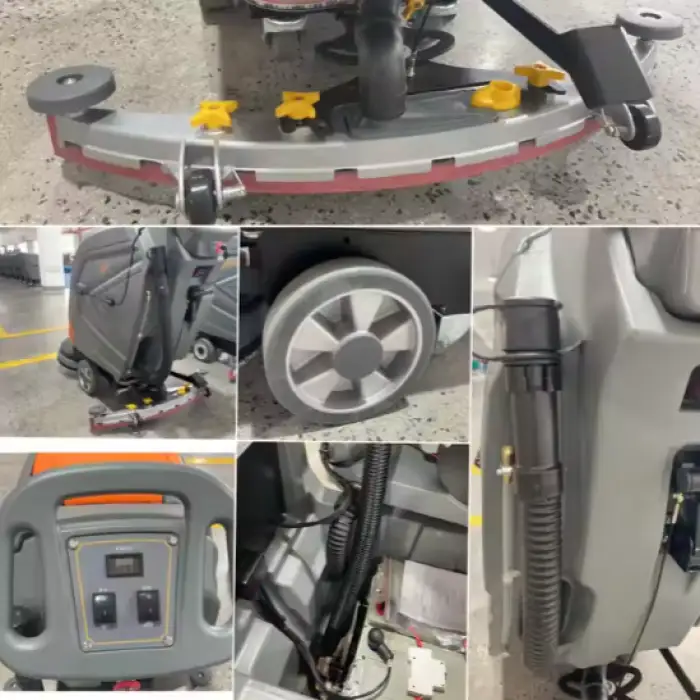 Walk-behind Commercial Compact Factory Use Electric Floor Scrubber Dryer