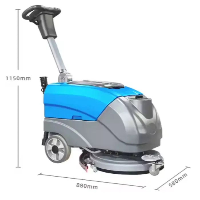 SJ25 New Design Dual-brush Electric Floor Cleaning Scrubber Machine for Home Restaurant Manufacturing Plant Use