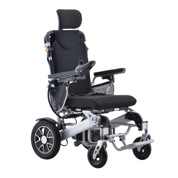 Remote Control Laying Down Electric Reclining Wheelchair for Cerebral Palsy Patients With Thickened Comfortable Cushion