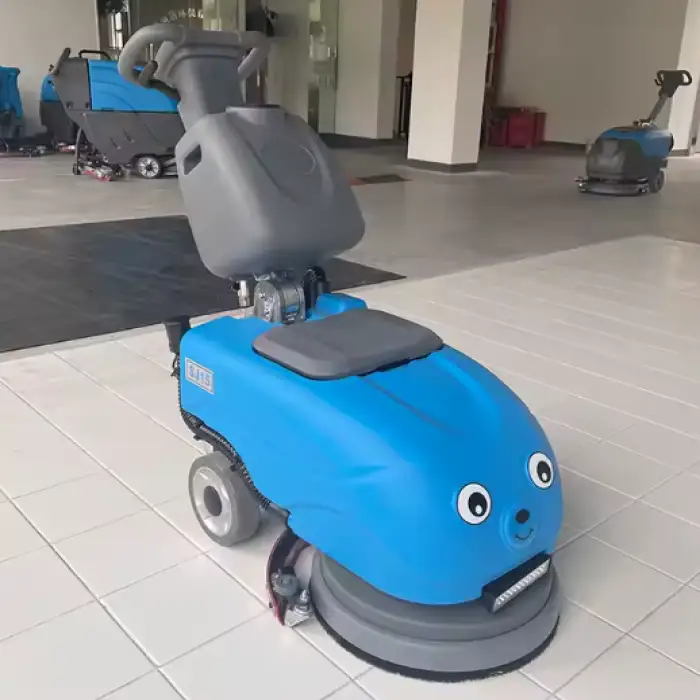 SHUOJIE SJ15 Mini Electric Floor Cleaning Machine Folding Small Battery Floor Scrubber