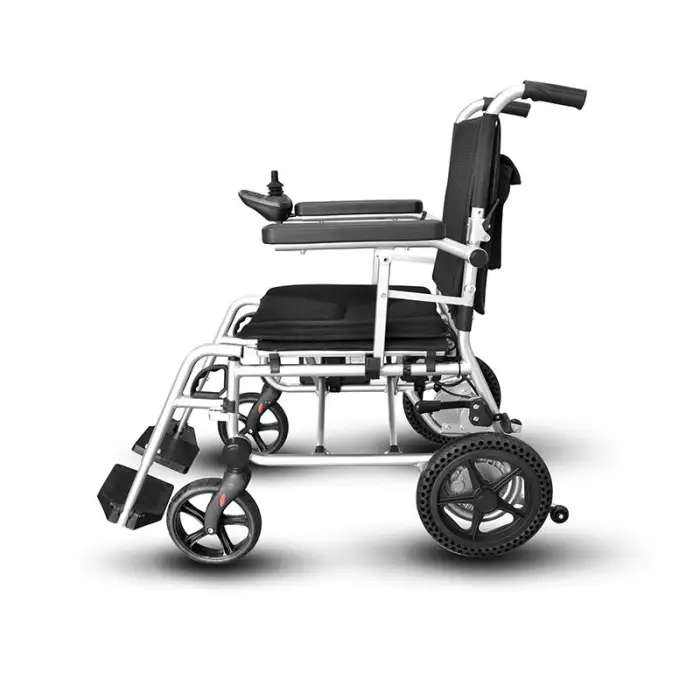 Luxury 16.5 KG Aluminum Electric Wheelchair for Elderly/Disabled 6A Lithium Battery Foldable Cost Effective