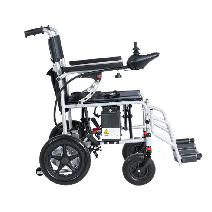 Luxury 16.5 KG Aluminum Electric Wheelchair for Elderly/Disabled 6A Lithium Battery Foldable Cost Effective