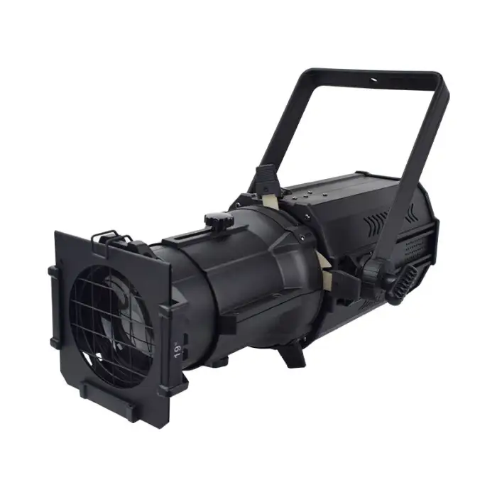 GEVV Professional Stage Lighting 200W DMX Cob LED Follow Spotlight Profile Light With Zoom for Theater Studio