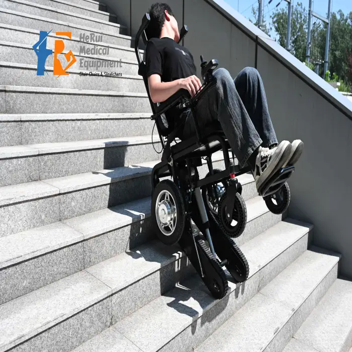 240KG Climbing Stair Wheelchair Electric Stair Chair Power Stair Chair Homecare Chair for the Disabled and Old