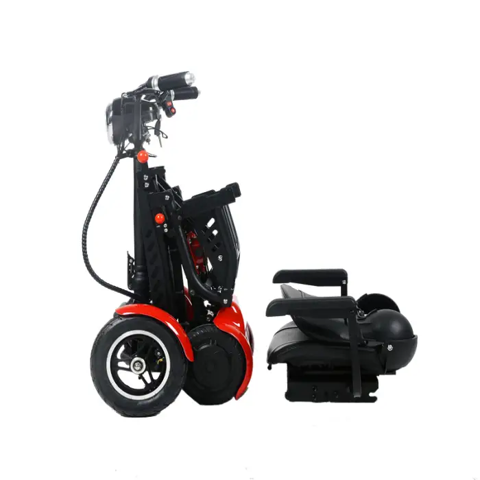 Lightweight Easy to Carry Cheap Folding Wheelchair Scooters Suitable for Seniors 4 Wheel Handicapped Electric Mobility Scooter