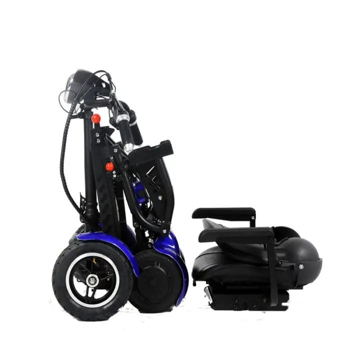 Lightweight Easy to Carry Cheap Folding Wheelchair Scooters Suitable for Seniors 4 Wheel Handicapped Electric Mobility Scooter