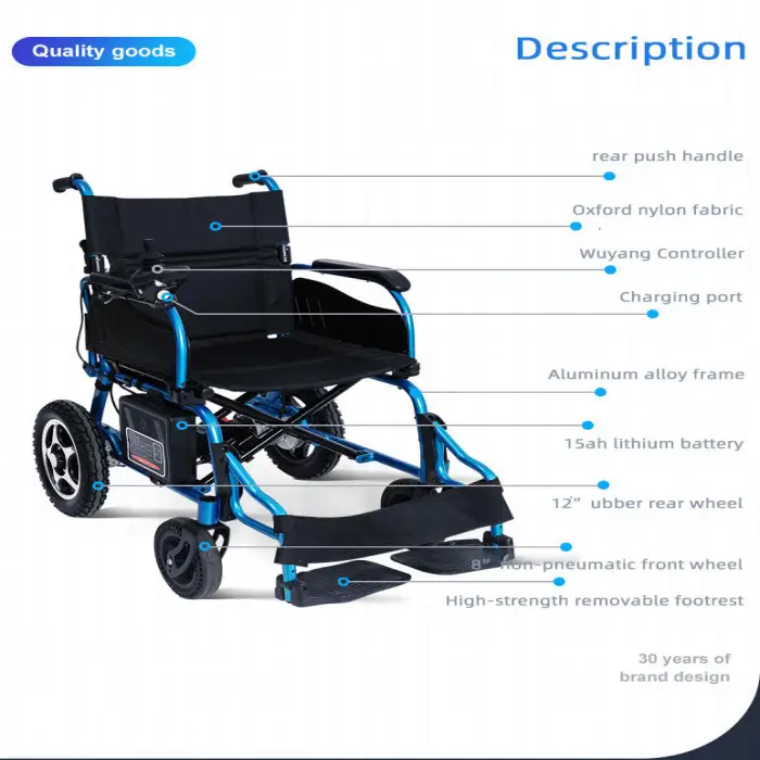 Wheelchairs Price Automatic Foldable Motorized Lightweight Folding Power Electric Wheelchair for Disabled