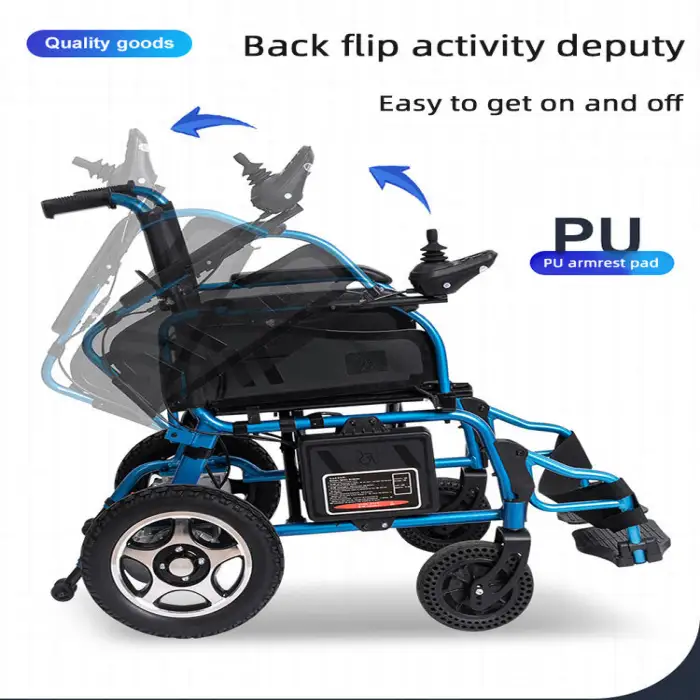 Wheelchairs Price Automatic Foldable Motorized Lightweight Folding Power Electric Wheelchair for Disabled