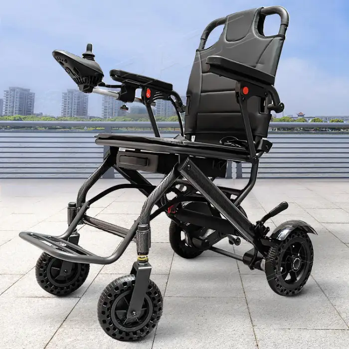 Lightweight Electric Wheelchair Elderly Travel Foldable Electric Wheelchair