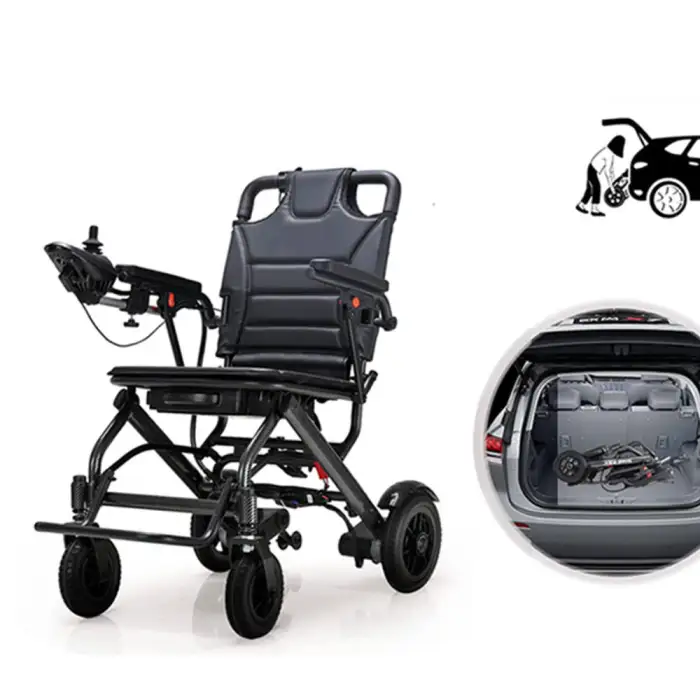 Lightweight Electric Wheelchair Elderly Travel Foldable Electric Wheelchair