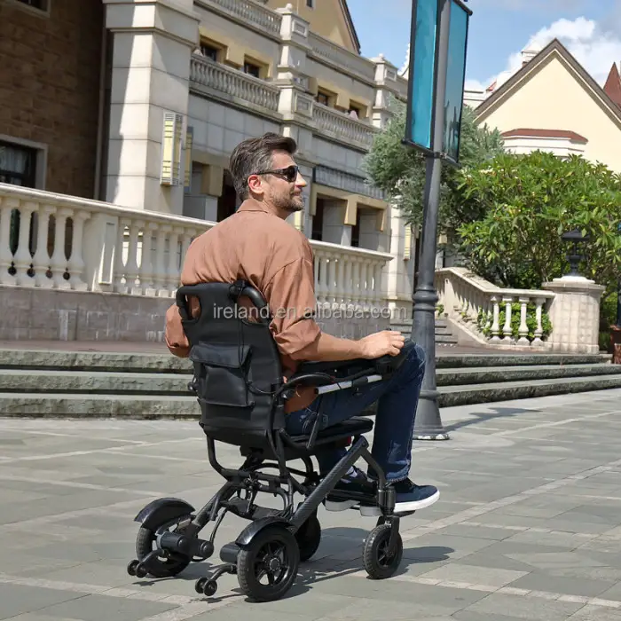 Lightweight Electric Wheelchair Elderly Travel Foldable Electric Wheelchair