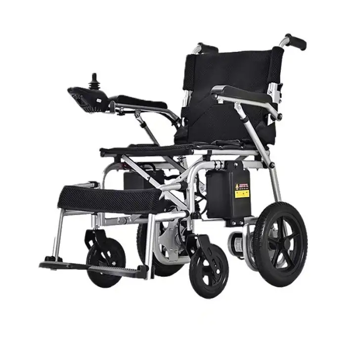 Factory Price High Strength Steel Power Wheelchair Lightweight Portable Handicapped Foldable Electric Wheelchair for Adults