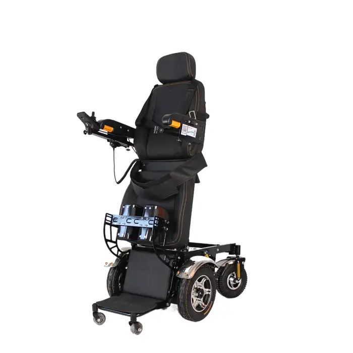 Handicapped Stair Climbing Electric Standing Wheelchair with Joystick Controller