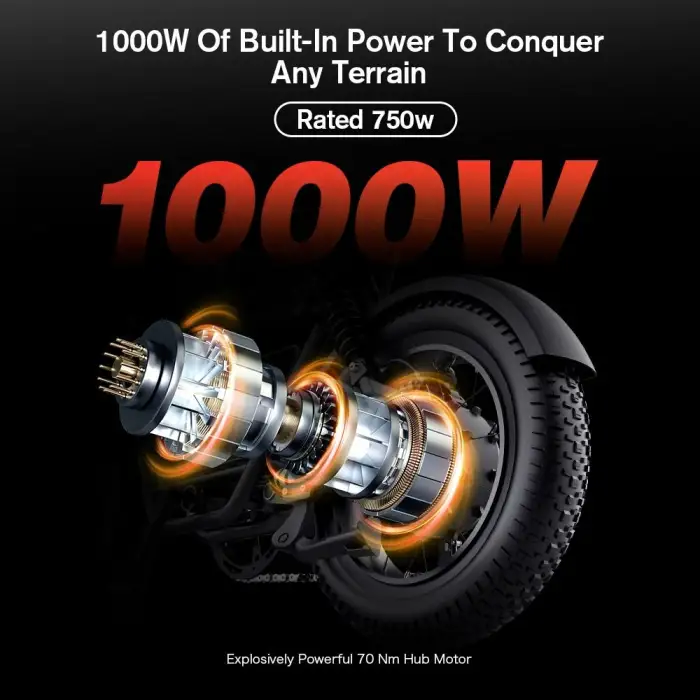 COSWHEEL Y16 16Inch 1000W Motor Bike With 2 Wheels