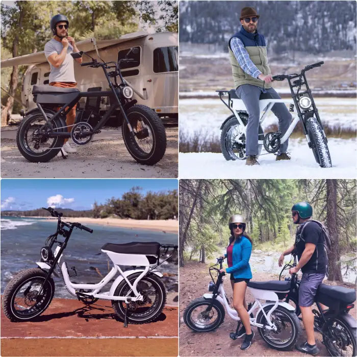 V20 1000w Electric Mountain Bike 20inch Dirt Fat Tire E-bike 250w City Ebike Adult Electric Bicycle Fatbike