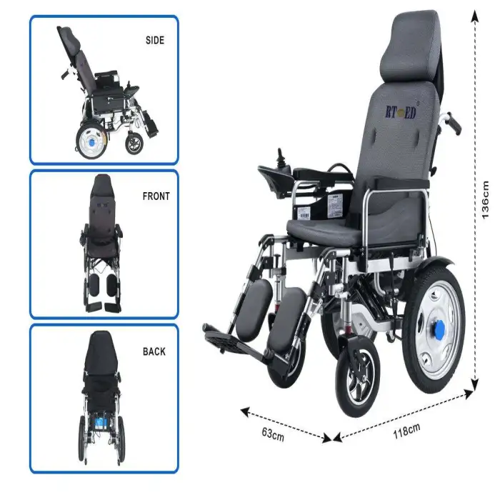 Lightweight Foldable Electric Multifunctional Wheelchair