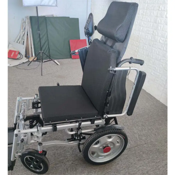 Luxury Electric Folding Handicapped Wheelchair Foldable Wheel Chair for Disabled