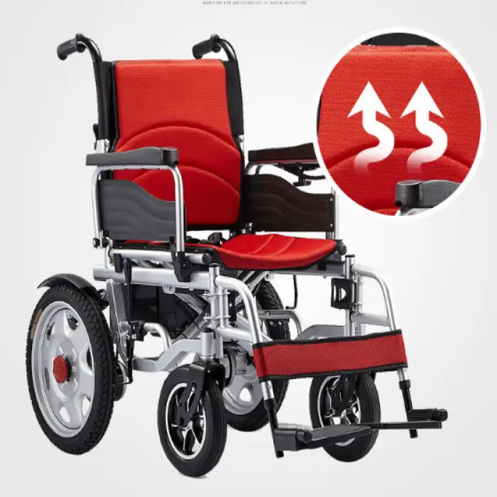 Folding Electric Wheelchair for the Elderly People Disabled Wheelchair