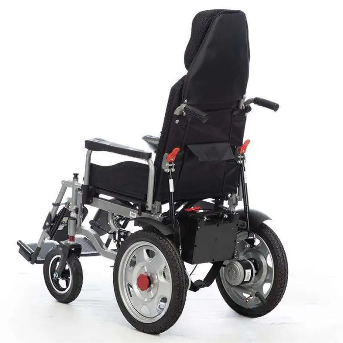 Portable Lie Down Breathable Wheelchair Electric Wheel Chair for Injuried Disable Elderly People