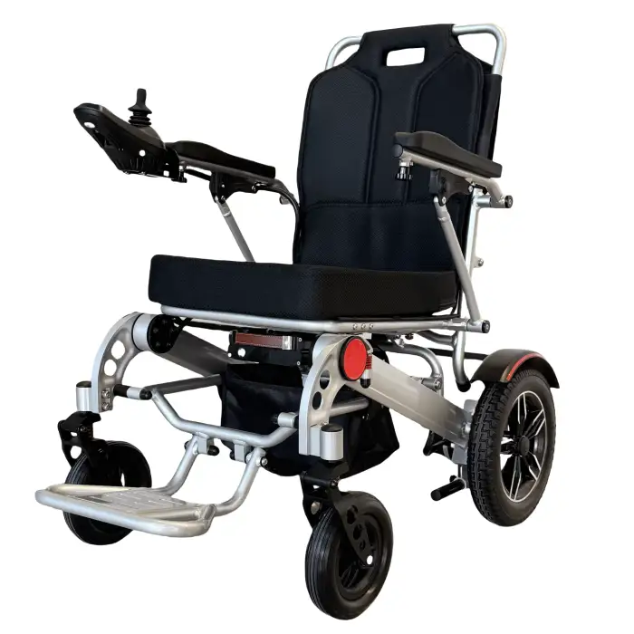 Aluminum Frame Foldable Lithium Battery Electric Wheelchair for the Elderly Disabled