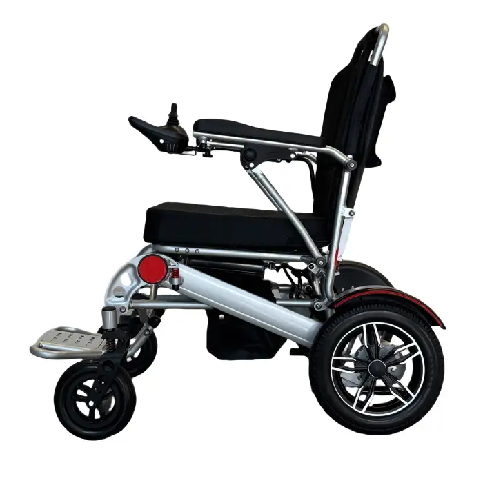 Aluminum Frame Foldable Lithium Battery Electric Wheelchair for the Elderly Disabled