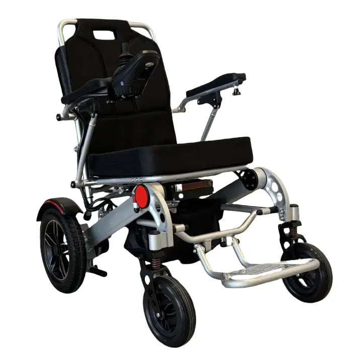 Aluminum Frame Foldable Lithium Battery Electric Wheelchair for the Elderly Disabled