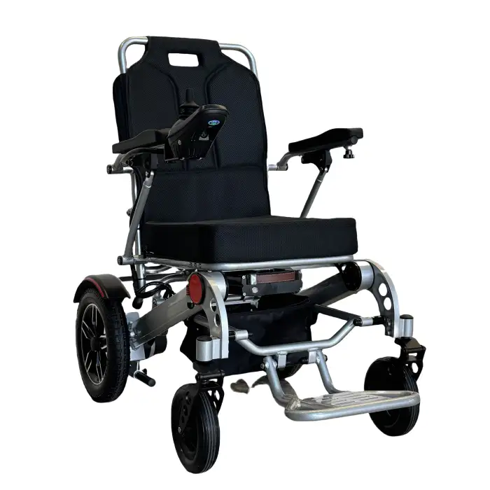 Aluminum Frame Foldable Lithium Battery Electric Wheelchair for the Elderly Disabled