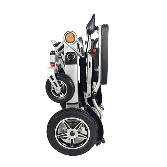 Intelligent Remote Control Fully Automatic Folding Reclining Electric Wheelchair Lithium Batteries Power Wheelchair Foldable