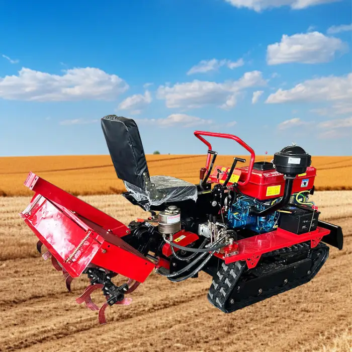 Agricultural Multifunctional Machinery Cultivator Rotary Tiller Mini Crawler Rotary Tiller