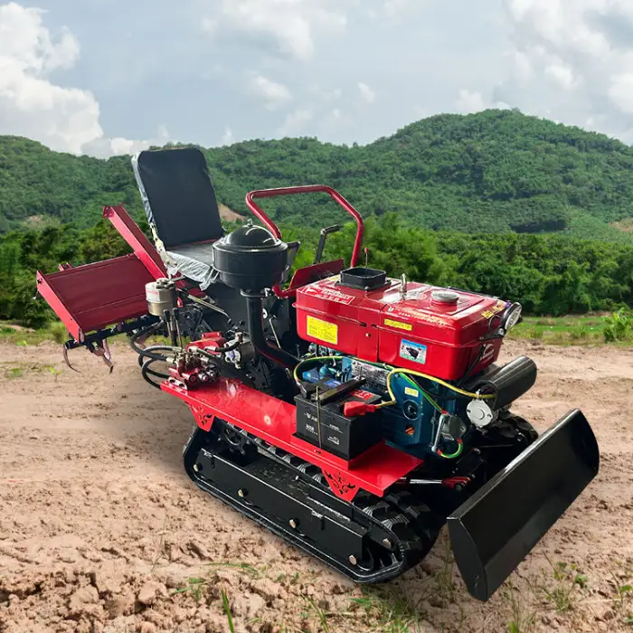 Agricultural Multifunctional Machinery Cultivator Rotary Tiller Mini Crawler Rotary Tiller