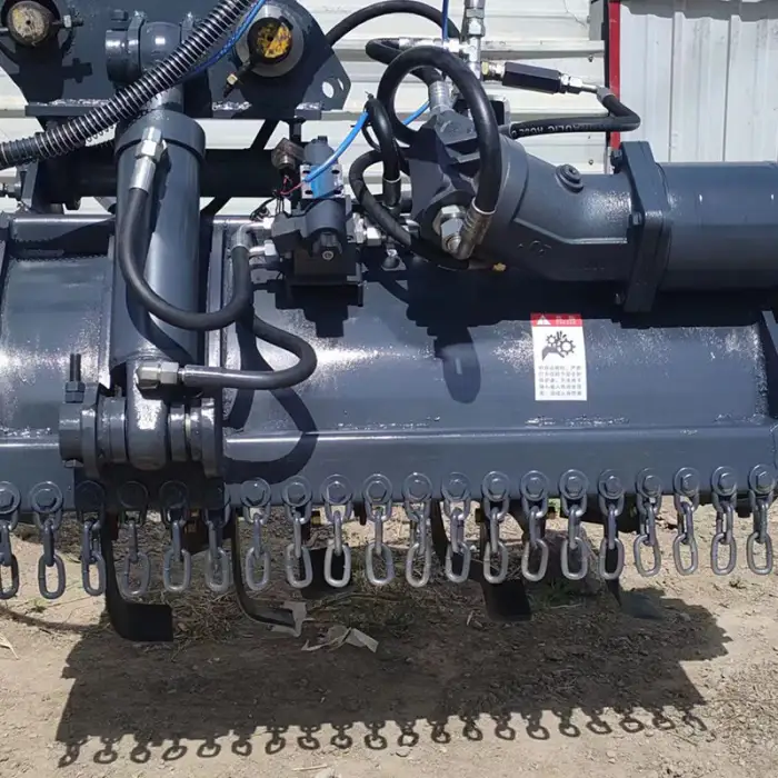 Hydraulic Excavator Rotary Tiller Cultivator 3 Point Rotary Tiller