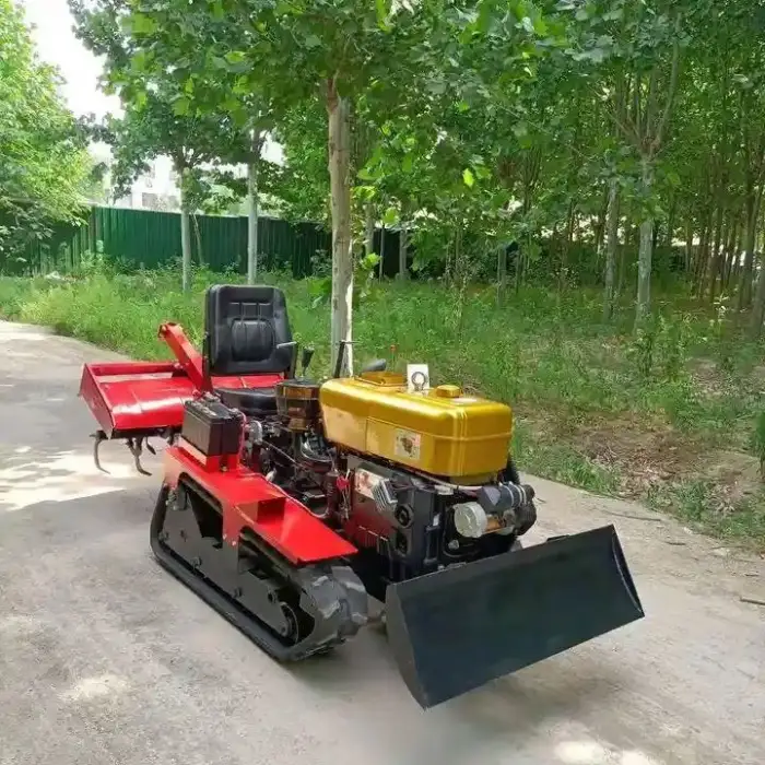 Multifunctional Diesel Rotary Tiller, Agricultural Micro Track Cultivator