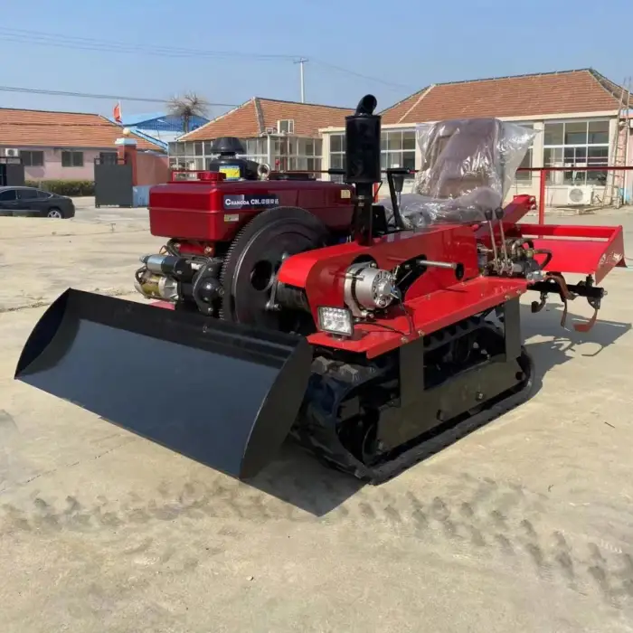 Multifunctional Diesel Rotary Tiller, Agricultural Micro Track Cultivator