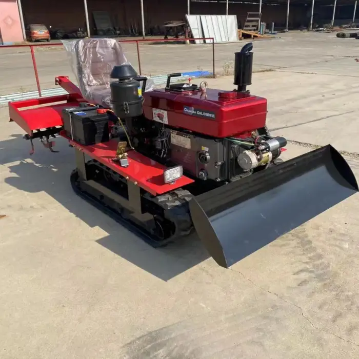 Multifunctional Diesel Rotary Tiller, Agricultural Micro Track Cultivator