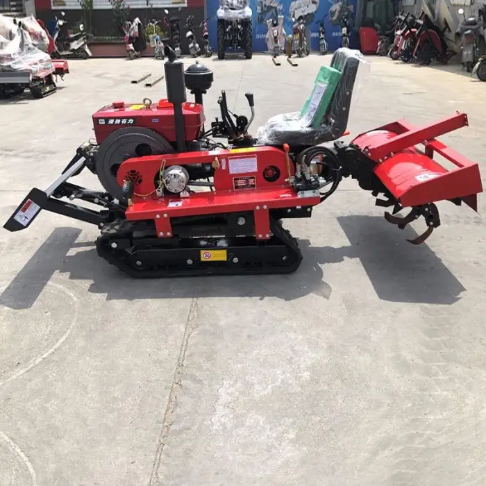 Multifunctional Diesel Rotary Tiller, Agricultural Micro Track Cultivator