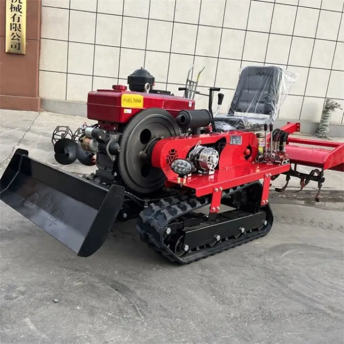 Multifunctional Diesel Rotary Tiller, Agricultural Micro Track Cultivator