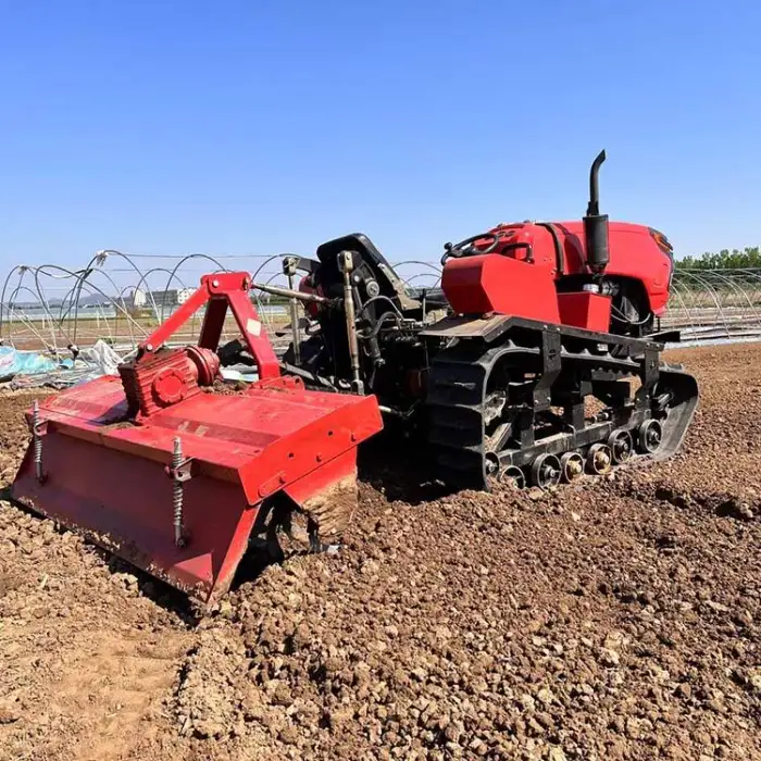 Farm Crawler-type Rotary Tiller Sowing Fertilizing Tractor Weeding Rotary Cultivator Multifunctional Power Tiller