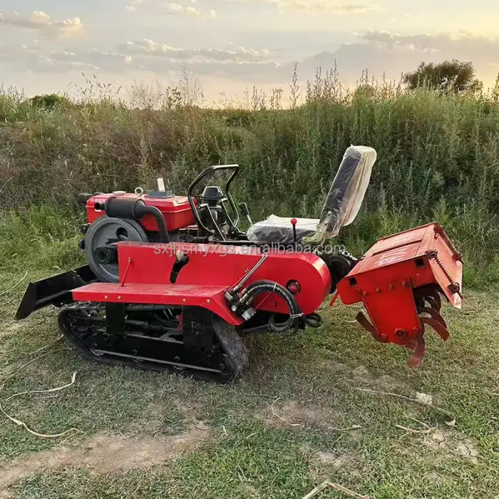 Mini 35hp diesel Power Tiller Cultivators Agricultural Farming Machine Crawler Tractor Suitable Paddy Fields and Dry Land