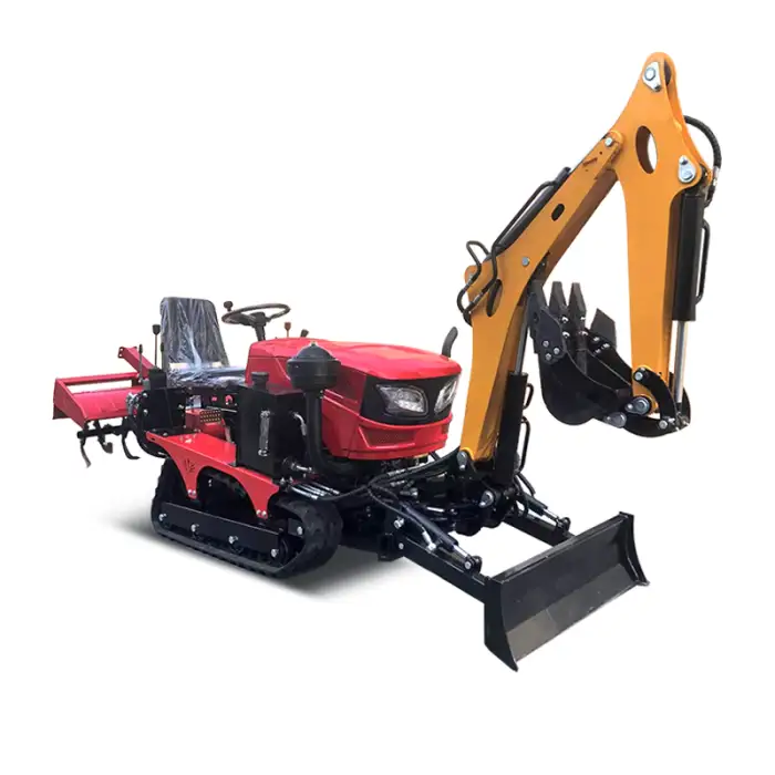 25HP Mini 4WD Crawler Rotavator Tractor