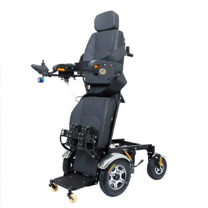 Handicapped and Aged Stand up Electric Wheelchair Comfortable Reclining Seat Electric Wheelchair Standing