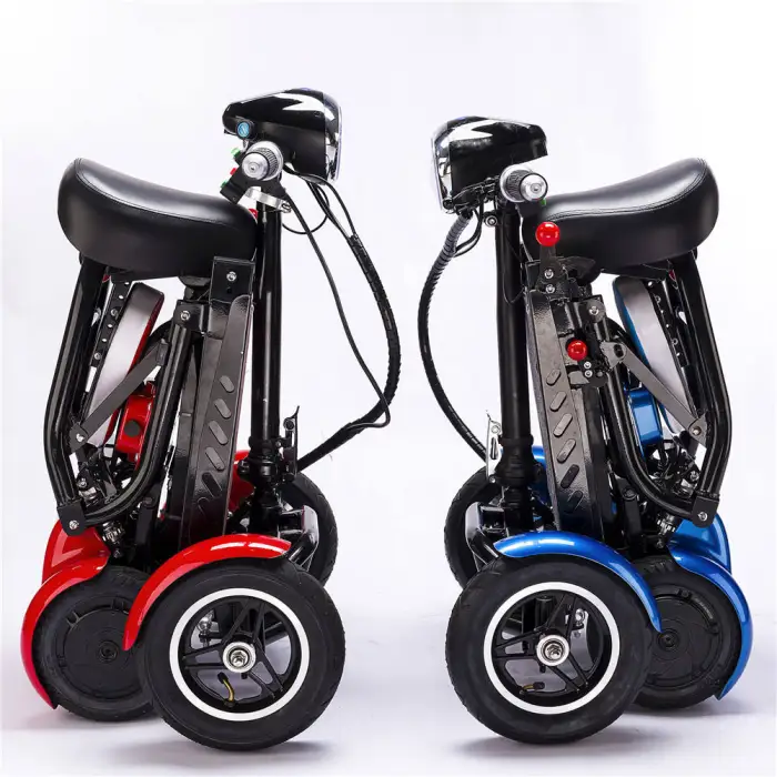 4 Wheel Heavy Duty Elderly Foldable Dh Handicap Mobility Wheelchair Scooters Electric Car with 2 Seat