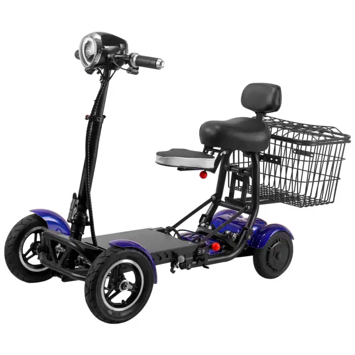 4 Wheel Heavy Duty Elderly Foldable Dh Handicap Mobility Wheelchair Scooters Electric Car with 2 Seat