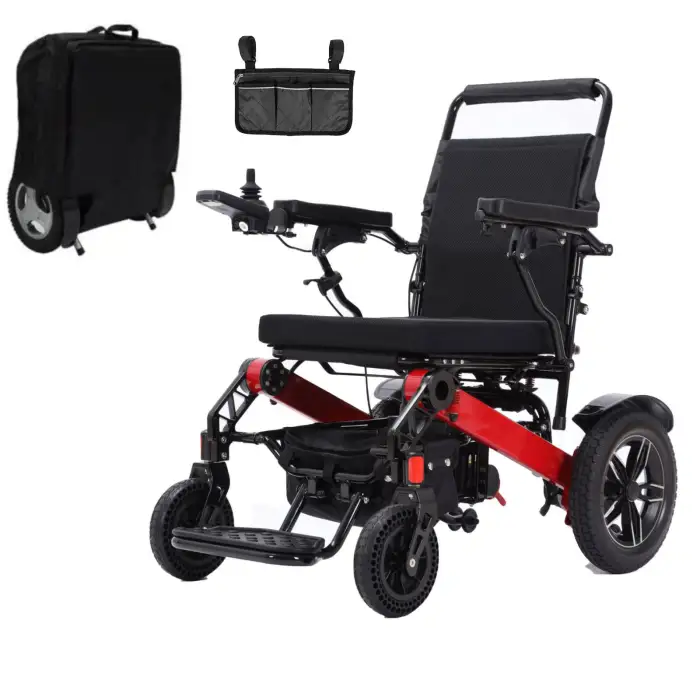 Electric Wheelchair With Remote Control for Home Hospital Folding Electric Wheelchair