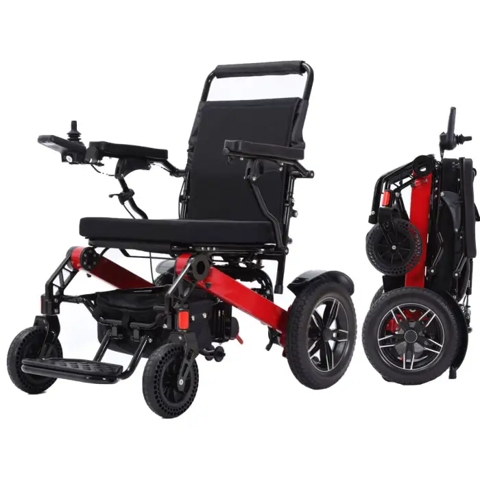 Electric Wheelchair With Remote Control for Home Hospital Folding Electric Wheelchair