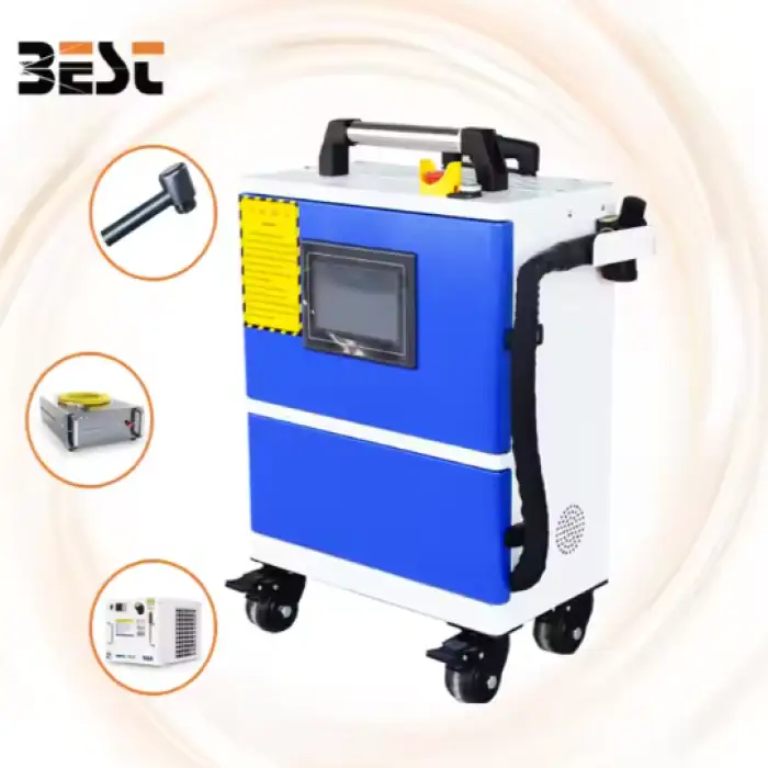 500w Pulsed Laser Cleaning Machine for Wood Paint Stone Metal Laser Cleaner