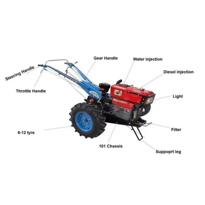 Professional 4-stroke Hand Tiller Soil Rotary Tiller Cultivator Machine for Garden and Farm